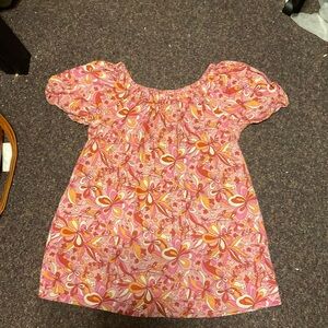 70s vibe Mini dress with babydoll sleeves